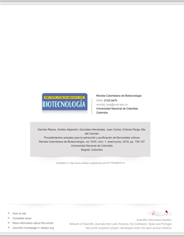 Redalyc.Procedimientos Actuales Para La Extracción Y Purificación De