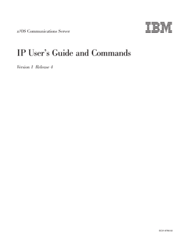 IP User's Guide and Commands