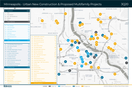 Minneapolis - Urban New Construction & Proposed Multifamily Projects 3Q20