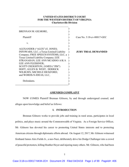 W.D. Va. Amended Complaint