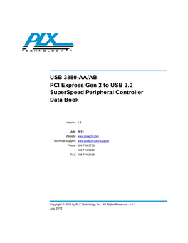 USB 3380-AA/AB Data Book, V1.3