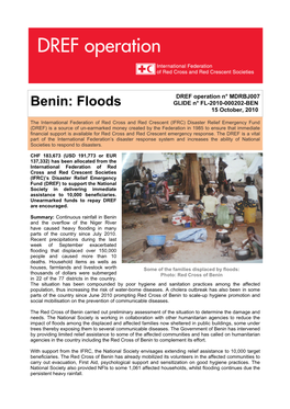 Benin: Floods GLIDE N° FL-2010-000202-BEN 15 October, 2010