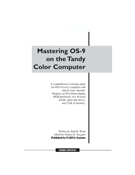 Mastering OS-9 on the Tandy Color Computer