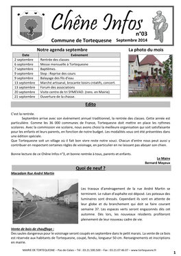 Commune De Tortequesne Septembre 2014