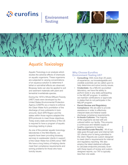 Aquatic Toxicology Isananalysiswhich Aquatic Toxicology Toxicity Issues