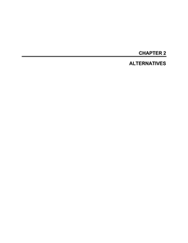 Chapter 2 Alternatives