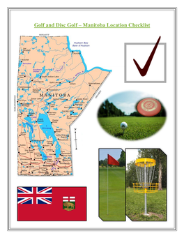 Golf and Disc Golf ‒ Manitoba Location Checklist