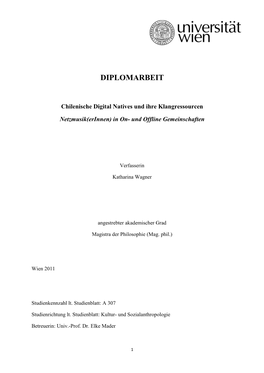 Diplomarbeit