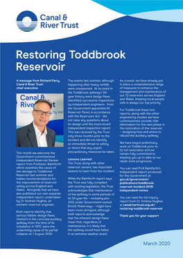 Restoring Toddbrook Reservoir