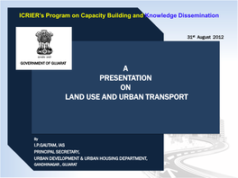 A Presentation on Land Use and Urban Transport