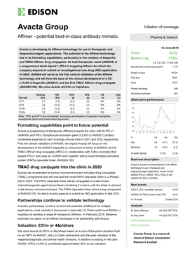 Affimer - Potential Best-In-Class Antibody Mimetic Pharma & Biotech