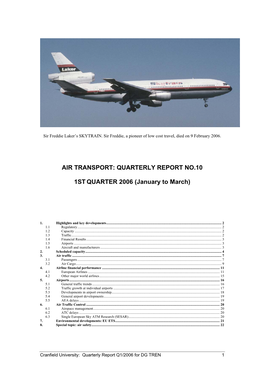 Air Transport: Quarterly Report No.10