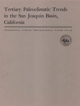 Tertiary Paleoclimatic Trends in the San Joaquin Basin, California