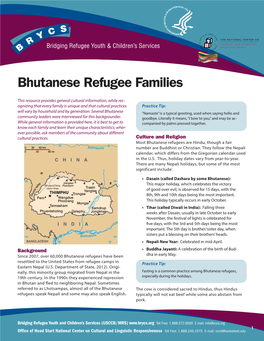 Bhutanese Refugee Families