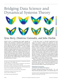 Bridging Data Science and Dynamical Systems Theory