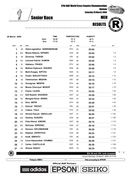 Senior-Race-Official Results