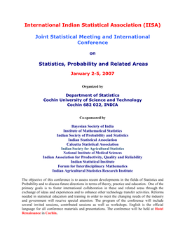 International Indian Statistical Association (IISA)