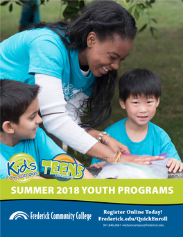 Summer 2018 Youth Programs