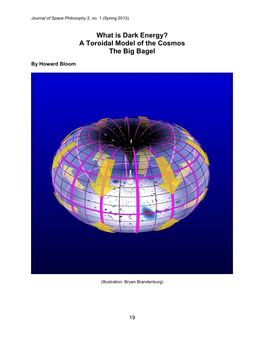What Is Dark Energy? a Toroidal Model of the Cosmos the Big Bagel