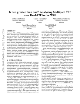 Analyzing Multipath TCP Over Dual-LTE in the Wild