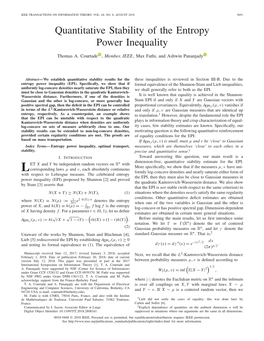 Quantitative Stability of the Entropy Power Inequality