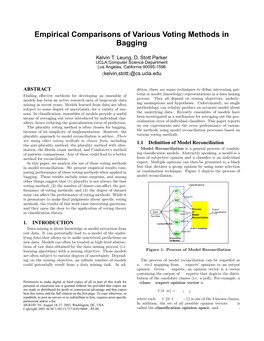 Empirical Comparisons of Various Voting Methods in Bagging