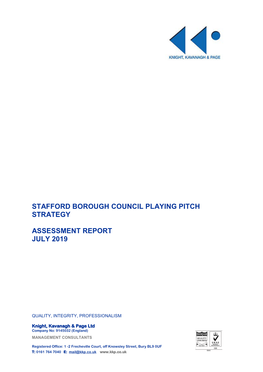 Playing Pitch Strategy: Assessment Report