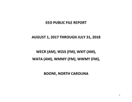 Eeo Public File Report