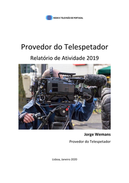 Provedor Do Telespetador Relatório De Atividade 2019