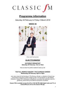 Programme Information