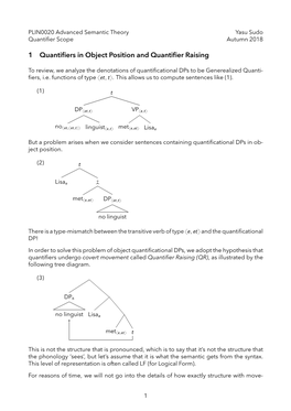 Quantifier Scope