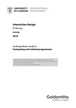 Interaction Design D