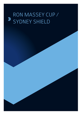 Ron Massey Cup / Sydney Shield