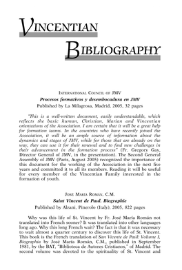 Vincentian Bibliography