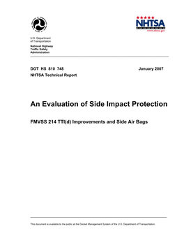 An Evaluation of Side Impact Protection