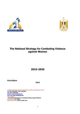 The National Strategy for Combating Violence Against Women 2015-2020