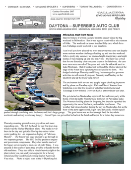 DAYTONA-SUPERBIRD AUTO CLUB WHEELS & DEALS Personal For