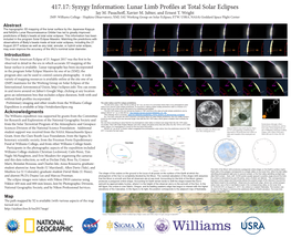 Lunar Limb Profiles at Total Solar Eclipses