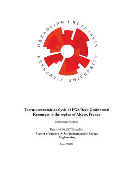 Thermoeconomic Analysis of EGS/Deep Geothermal Resources in the Region of Alsace, France