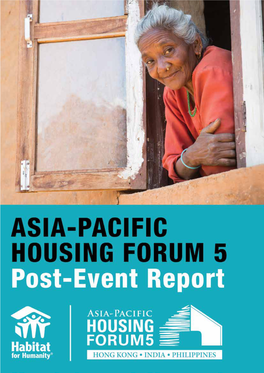Asia-Pacific Housing Forum 5: Post-Event Report