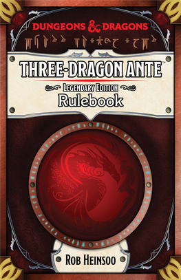 Three-Dragon Ante Three-Dragon Ante