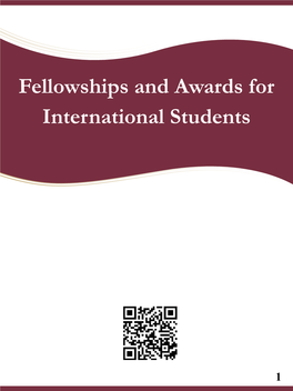 Fellowships and Awards for International Students