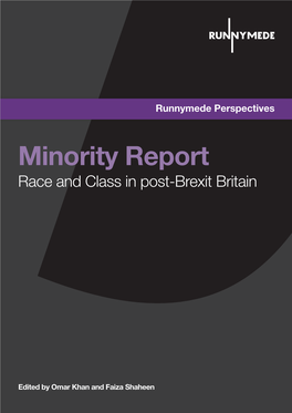 Minority Report: Race and Class in Post-Brexit Britain