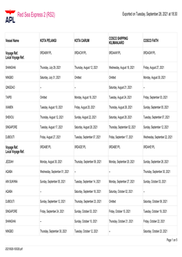 Red Sea Express 2 (RS2) Exported on Tuesday, September 28, 2021 at 18:30