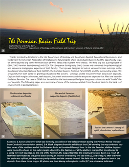 The Permian Basin Field Trip