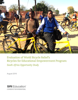 Evaluation of World Bicycle Relief's Bicycles For