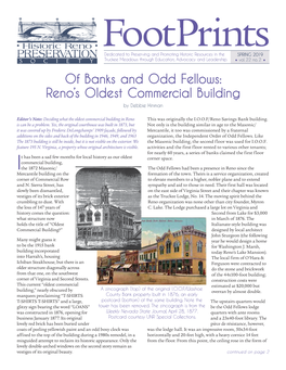 Of Banks and Odd Fellows: Reno’S Oldest Commercial Building by Debbie Hinman