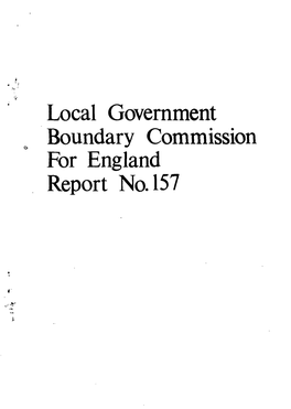 Local Government Boundary Commission for England Report No