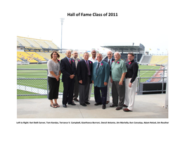 2011 Ohio Soccer Hall of Fame Inductees