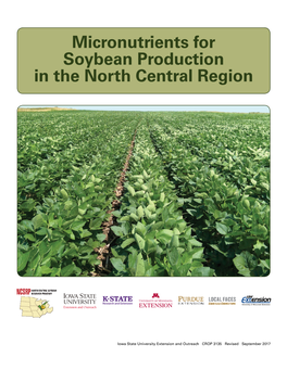 Micronutrients for Soybean Production in the North Central Region